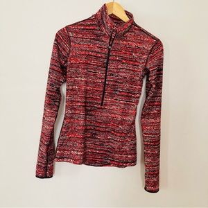 Nike pro size small multi colored zip 1/4 up